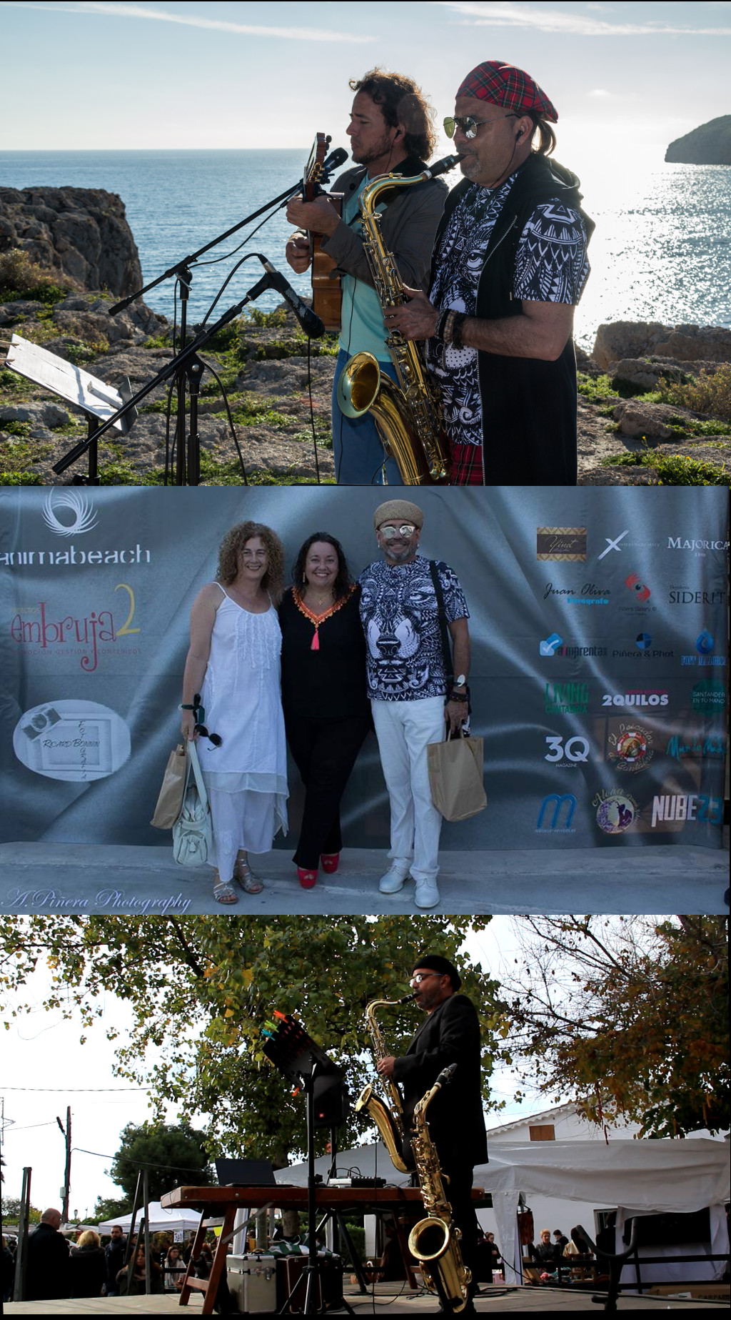  Imágenes del artísta MOISAX en algunas de sus múltiples colaboraciones Artístico-musicales